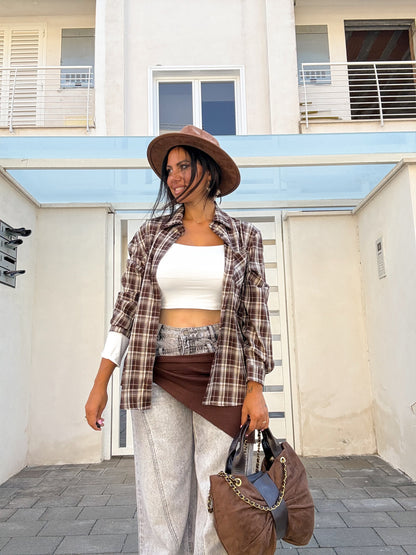 CAMICIA FINTO PULLOVER 2 COLORI