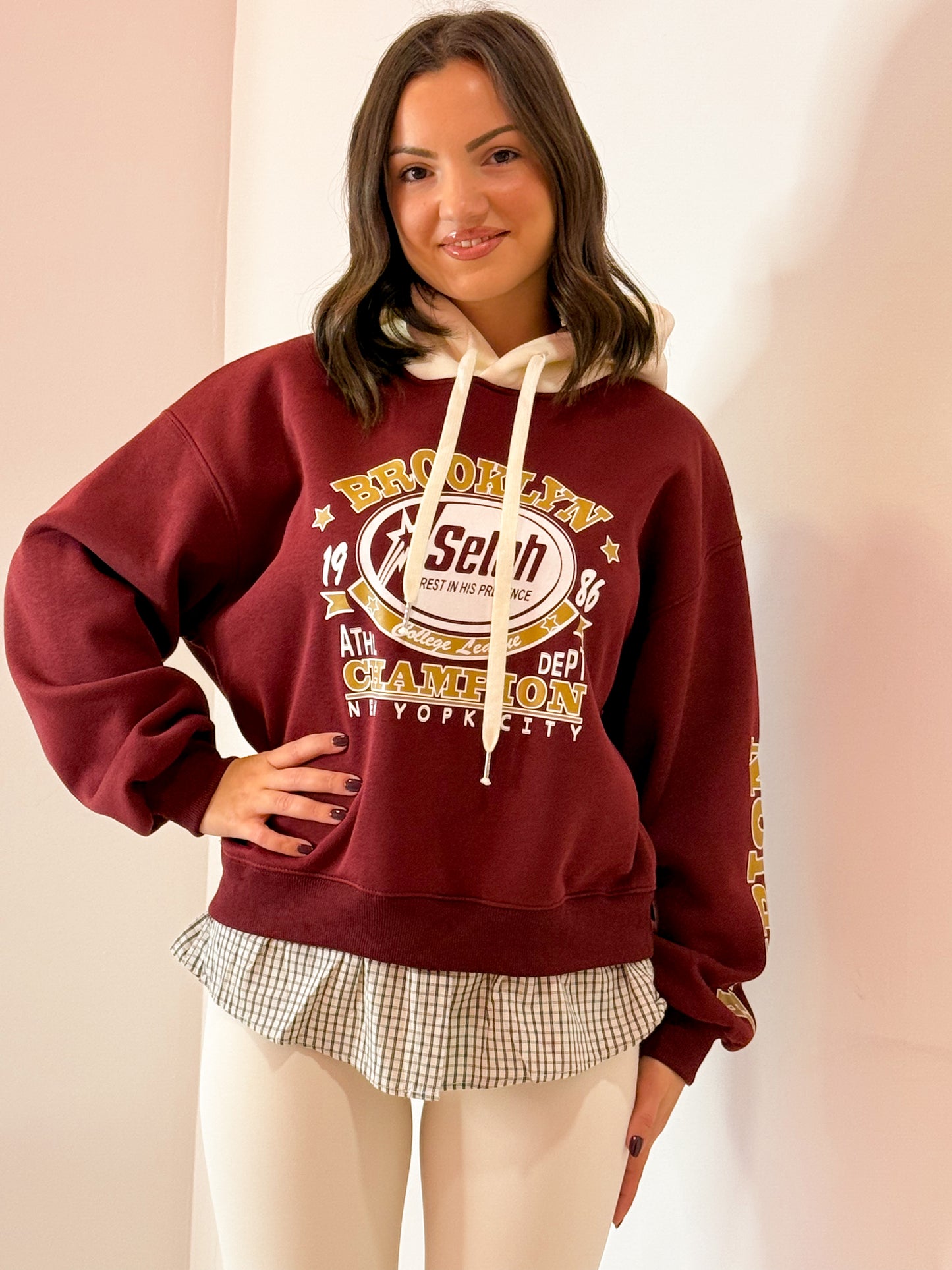 FELPA BROOKLYN BORDEAUX