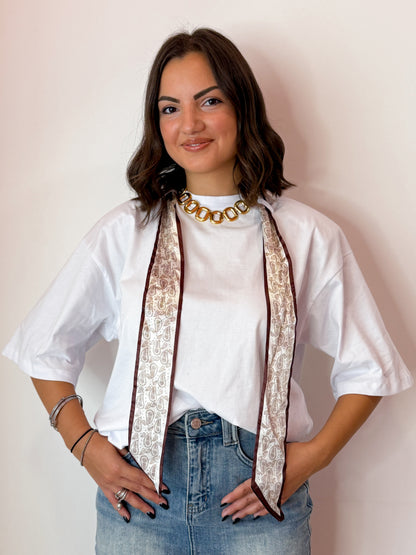TSHIRT FOULARD