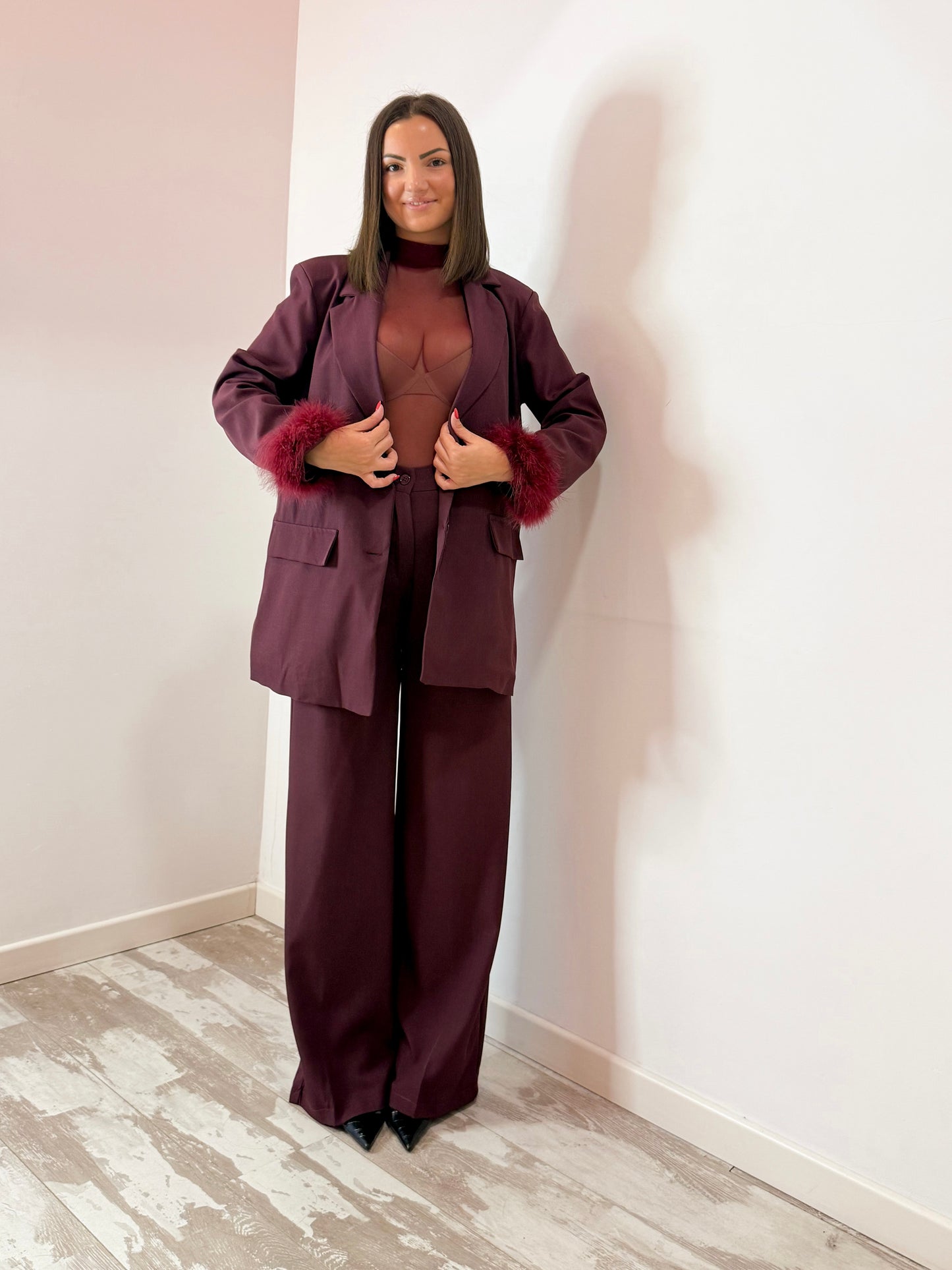 TAILLEUR PIUME BORGOGNA