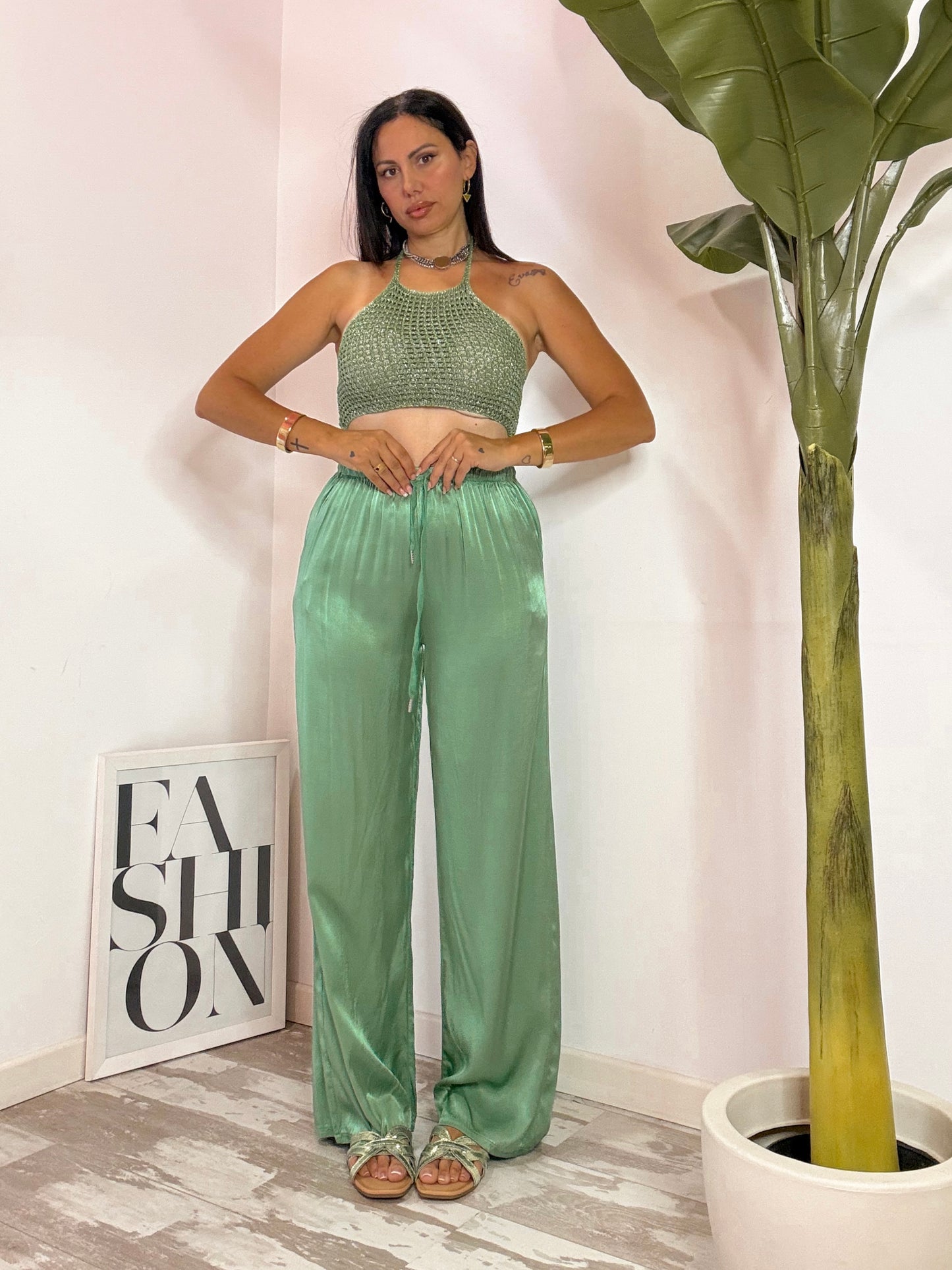 PANTALONE SATIN 7 COLORI