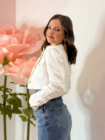 GIACCHETTA CROP BIANCA