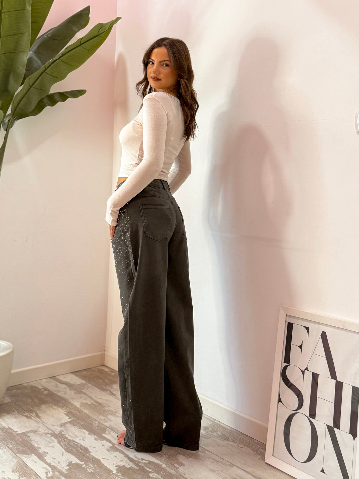 JEANS BRILLANTE VERDE