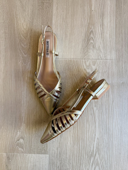 Scarpa bassa oro