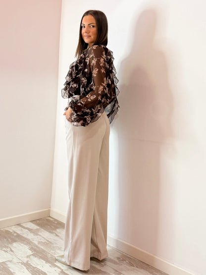 PANTALONE CLASSICO PANNA