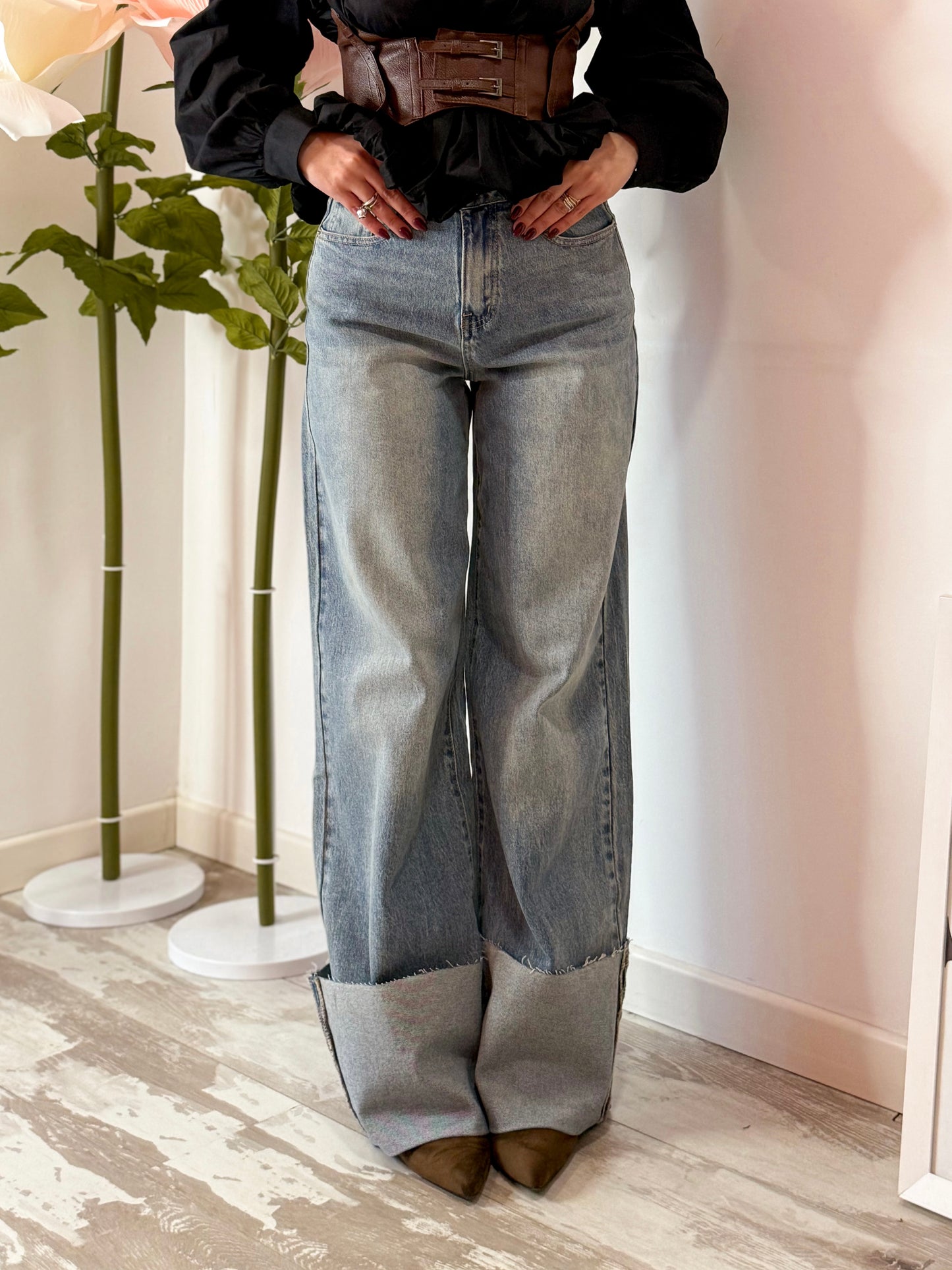 JEANS PIEGONE LARGO