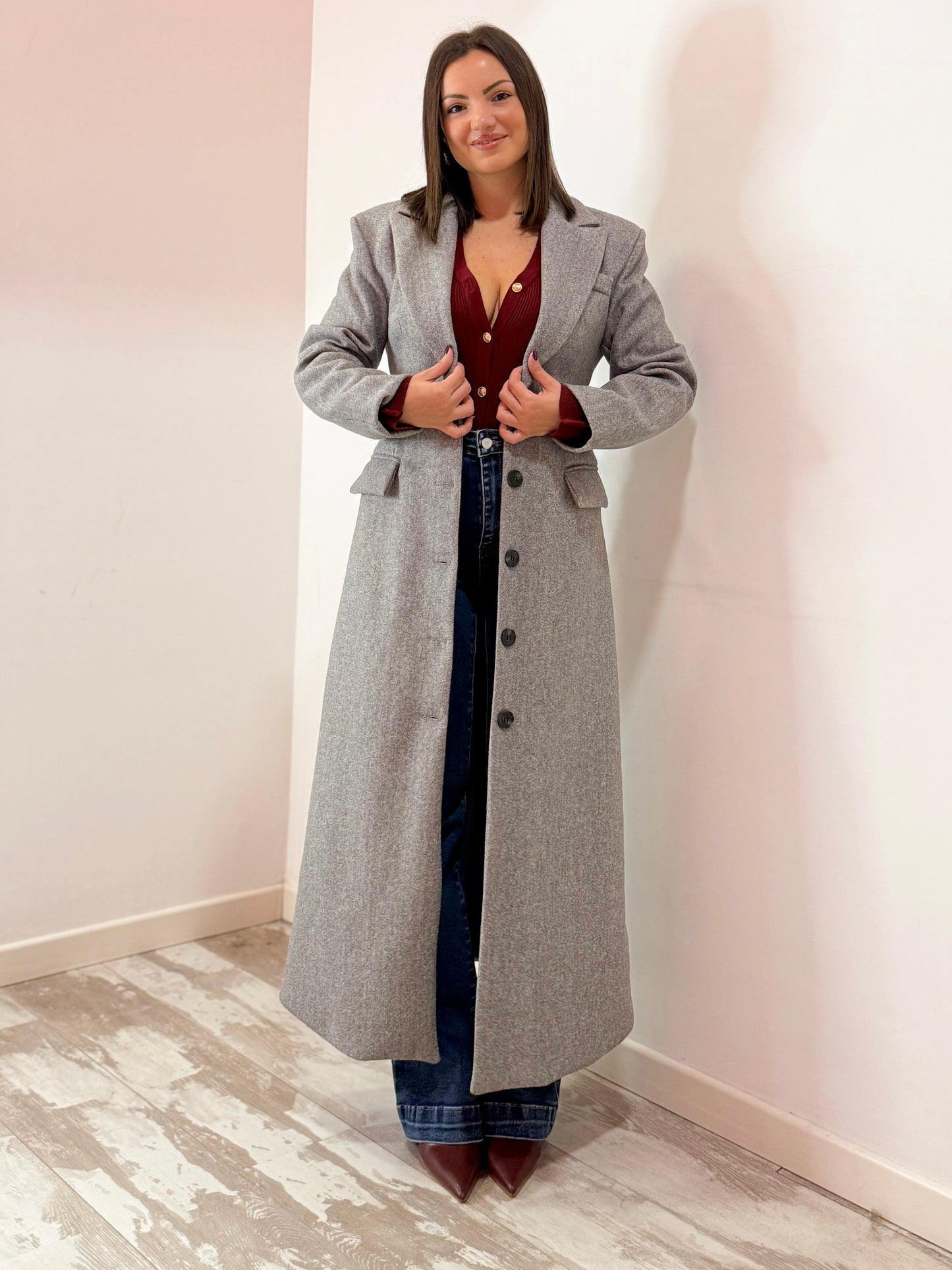 CAPPOTTO AVVITATO GRIGIO