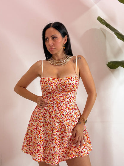 VESTITO CORTO FIORELLINI