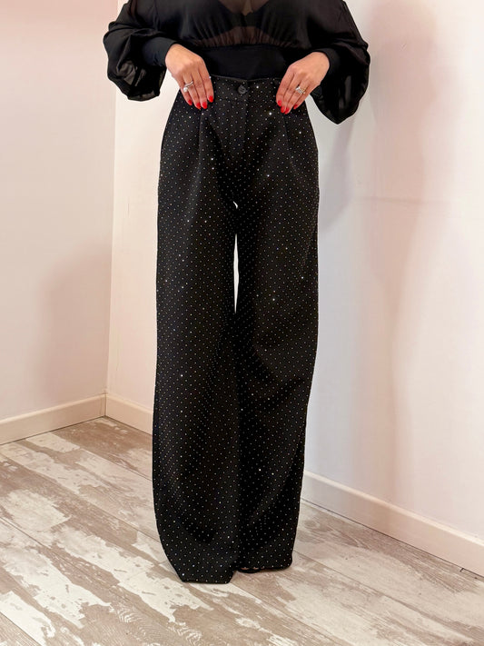 PANTALONE PALAZZO BRILLANTINI