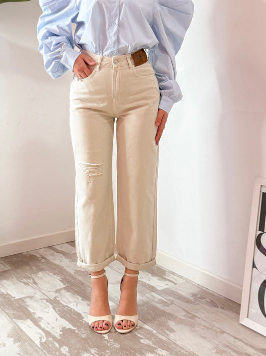 JEANS APE BEIGE