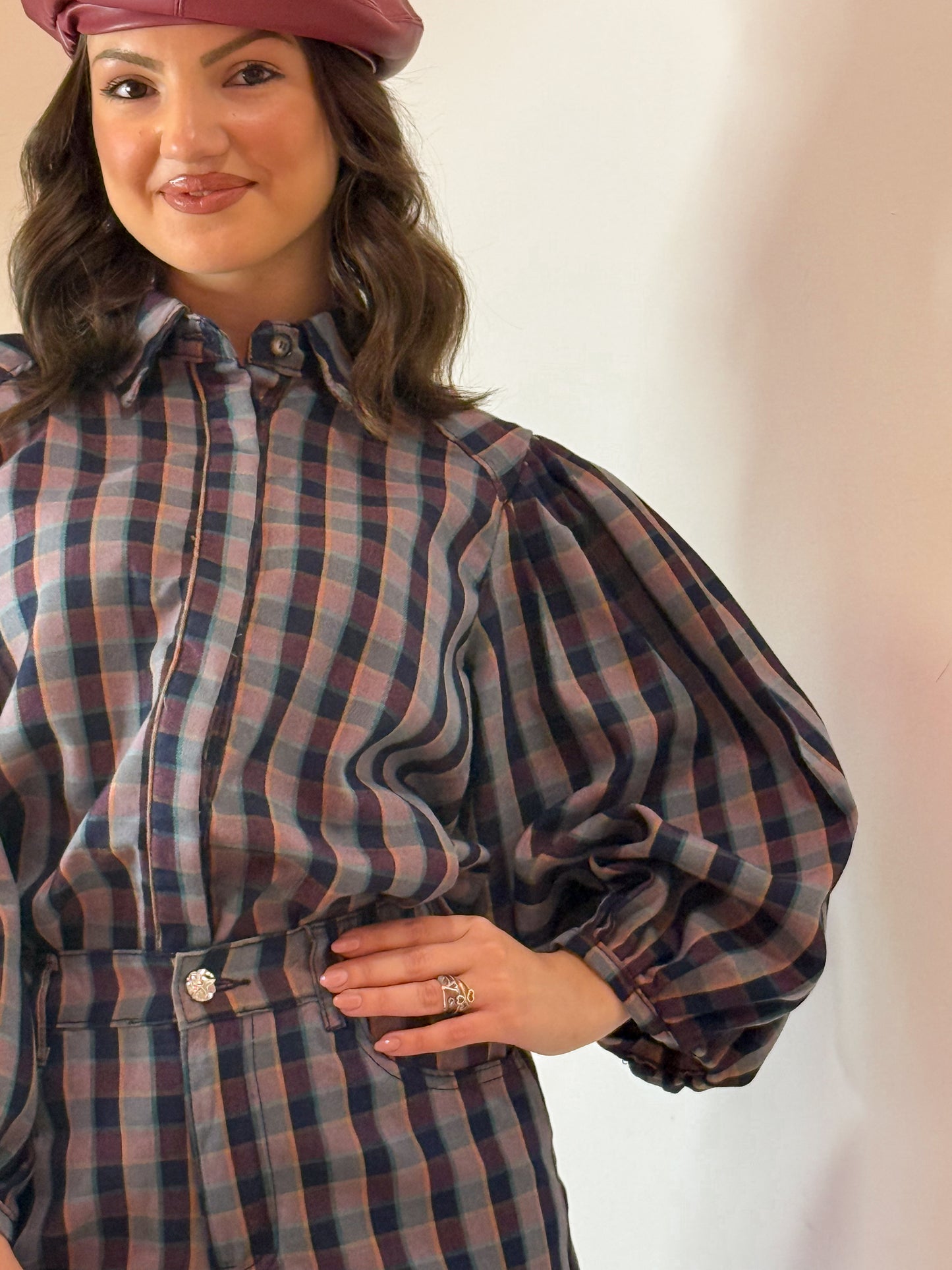 CAMICIA QUADRETTI SCURI