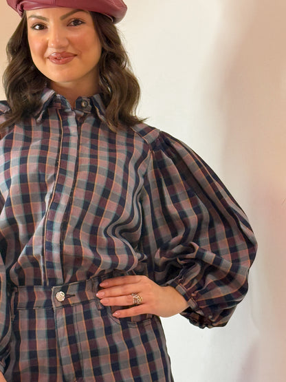 CAMICIA QUADRETTI SCURI