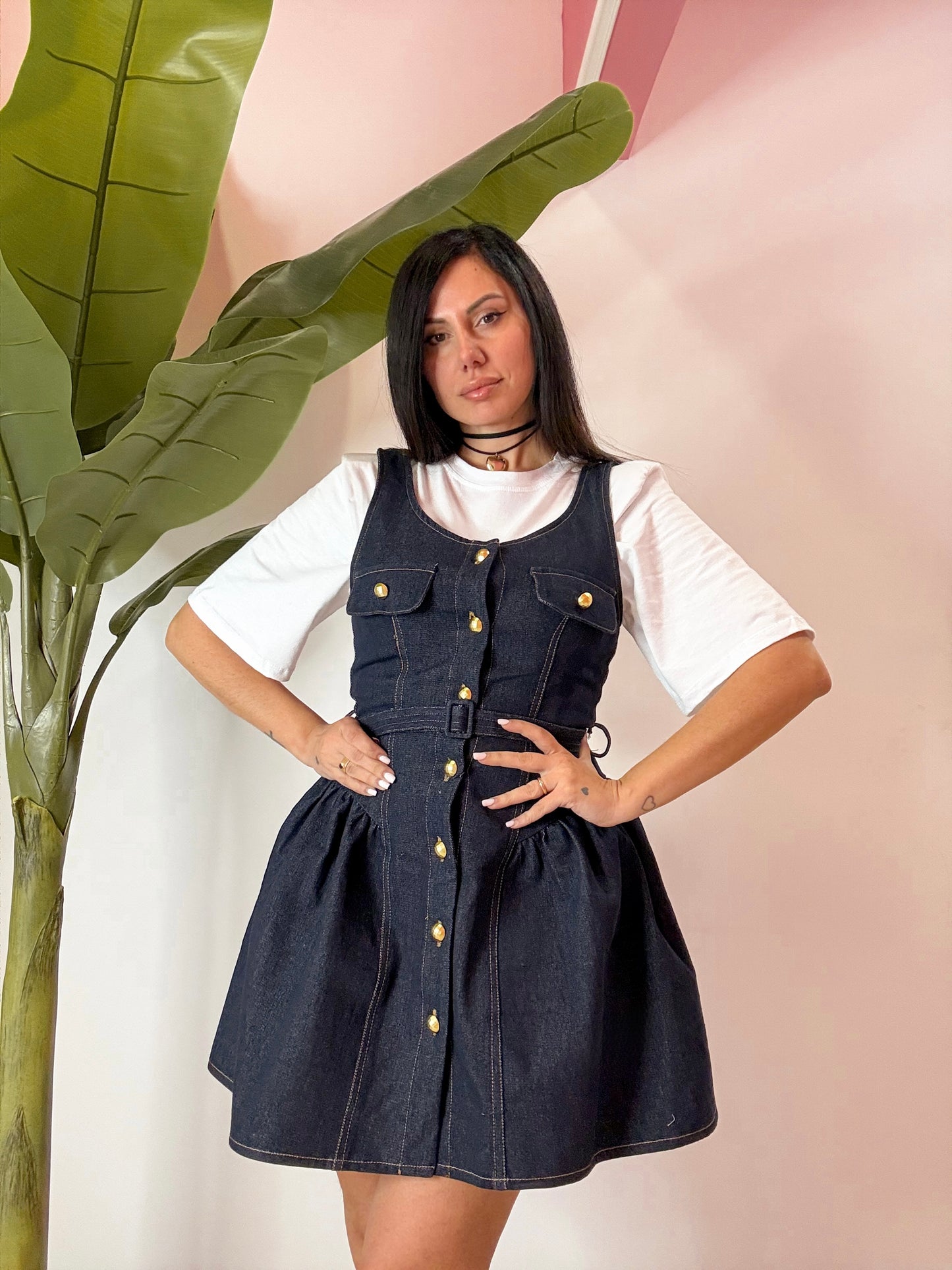 VESTITO JEANS A RUOTA