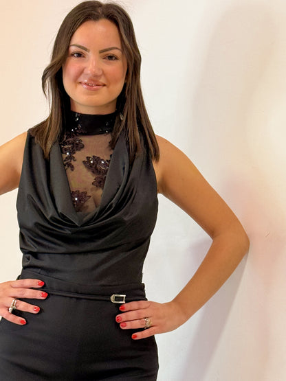 BODY FIORI PAIETTATI