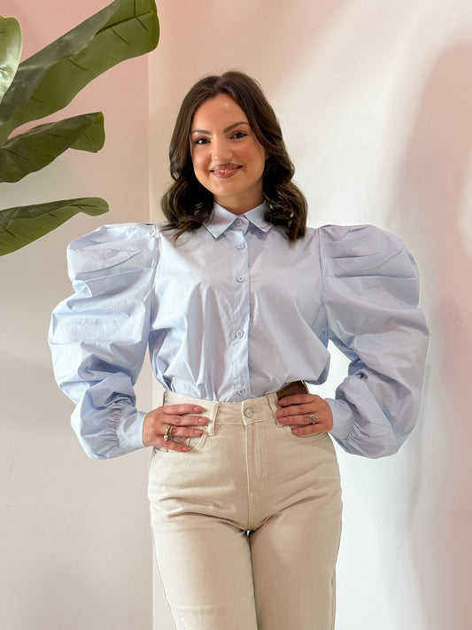 CAMICIA PALLONCINO AZZURRA