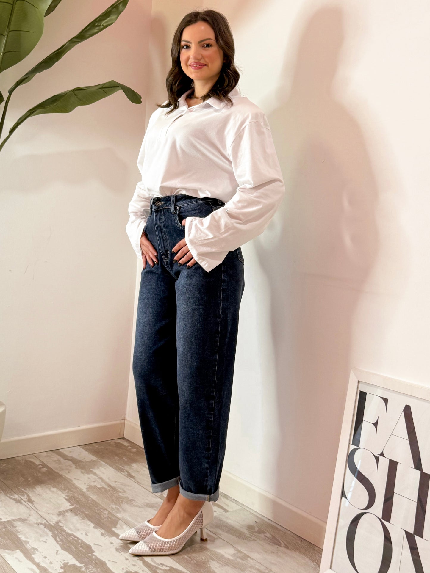 JEANS BALLOON BLU SFUMATO 65-1