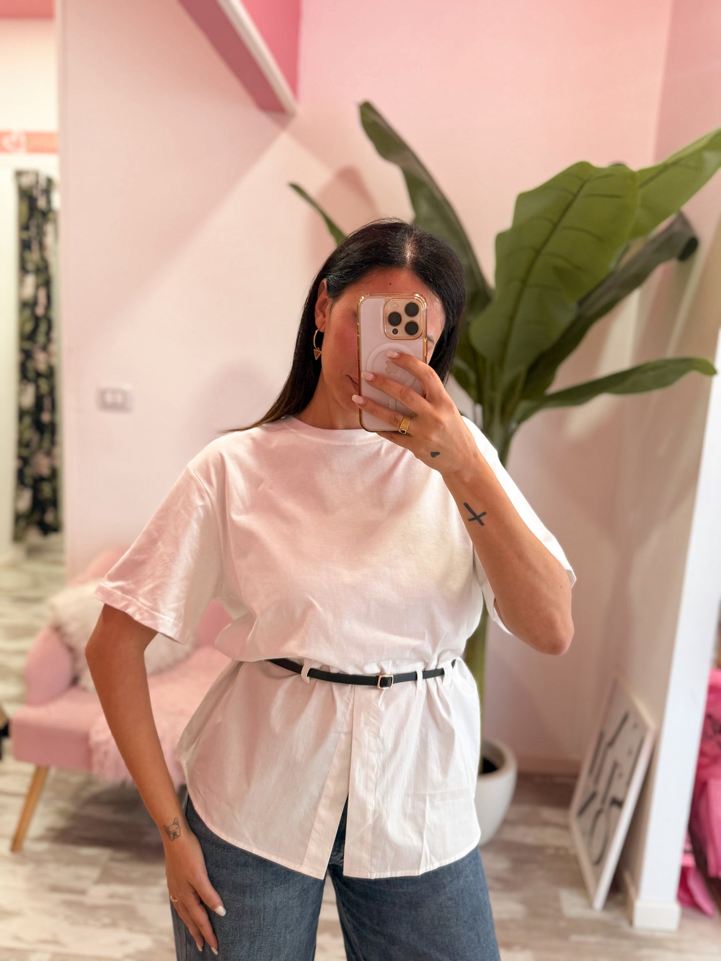 MAGLIA CON CINTURINO 2 colori