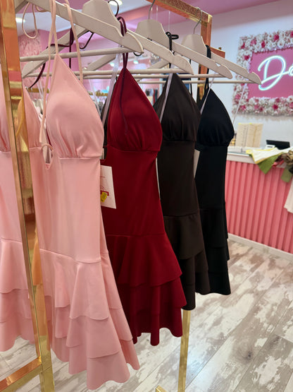 DRESS CORTO VOILANT 4 COLORI