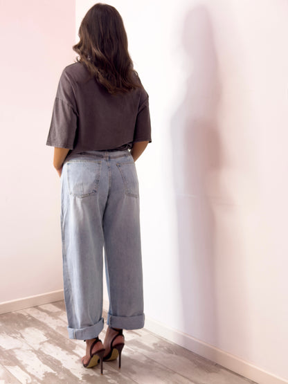JEANS BALLOON E CINTURA 083