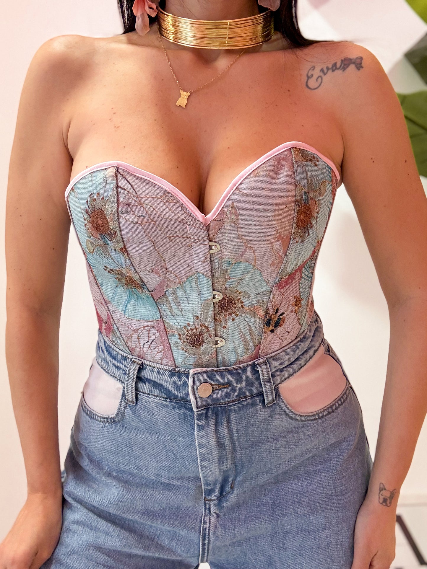 CORSETTO PROFILO ROSA