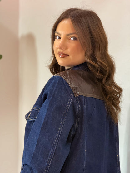GIUBBINO JEANS INSERTO
