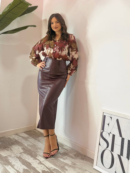 CAMICIA SIRIANA BORDEAUX