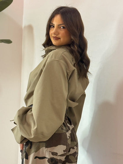 CAMICIA CROP PALLONCINO