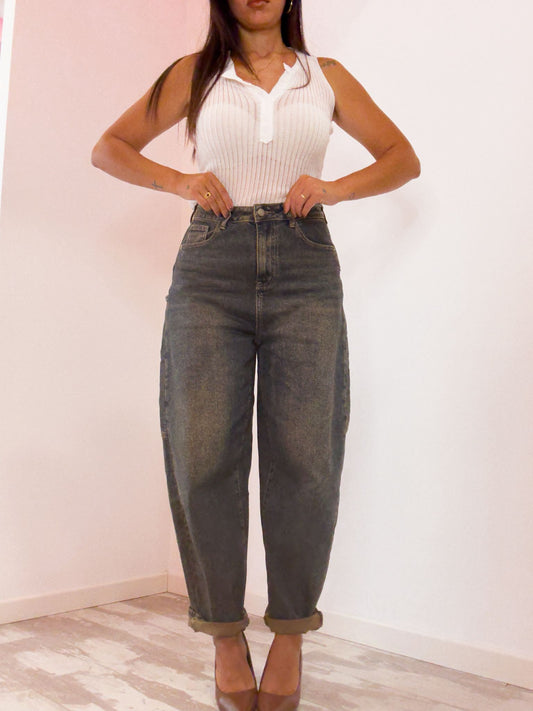 Jeans Ballon sabbiato