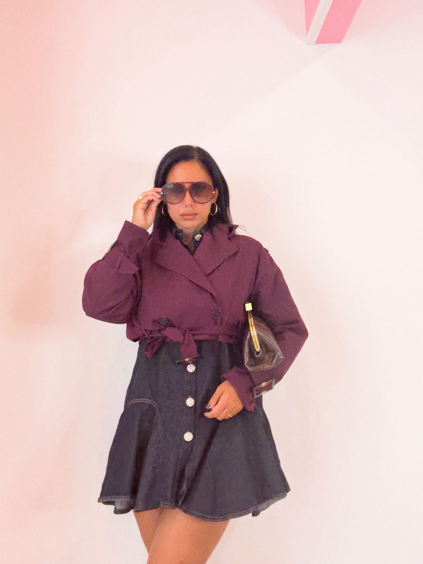 Trench  bordeaux
