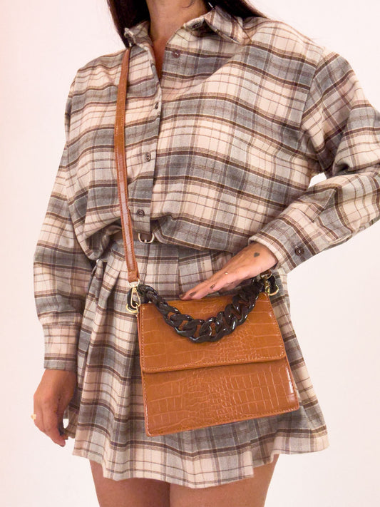Borsa con doppia tracolla