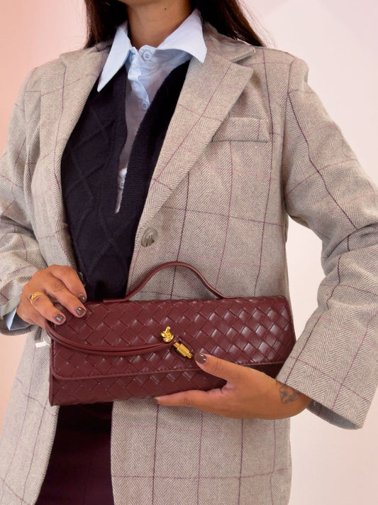 Borsa intrecciata 3 colori