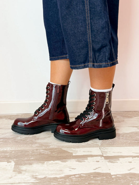 Anfibi bordeaux