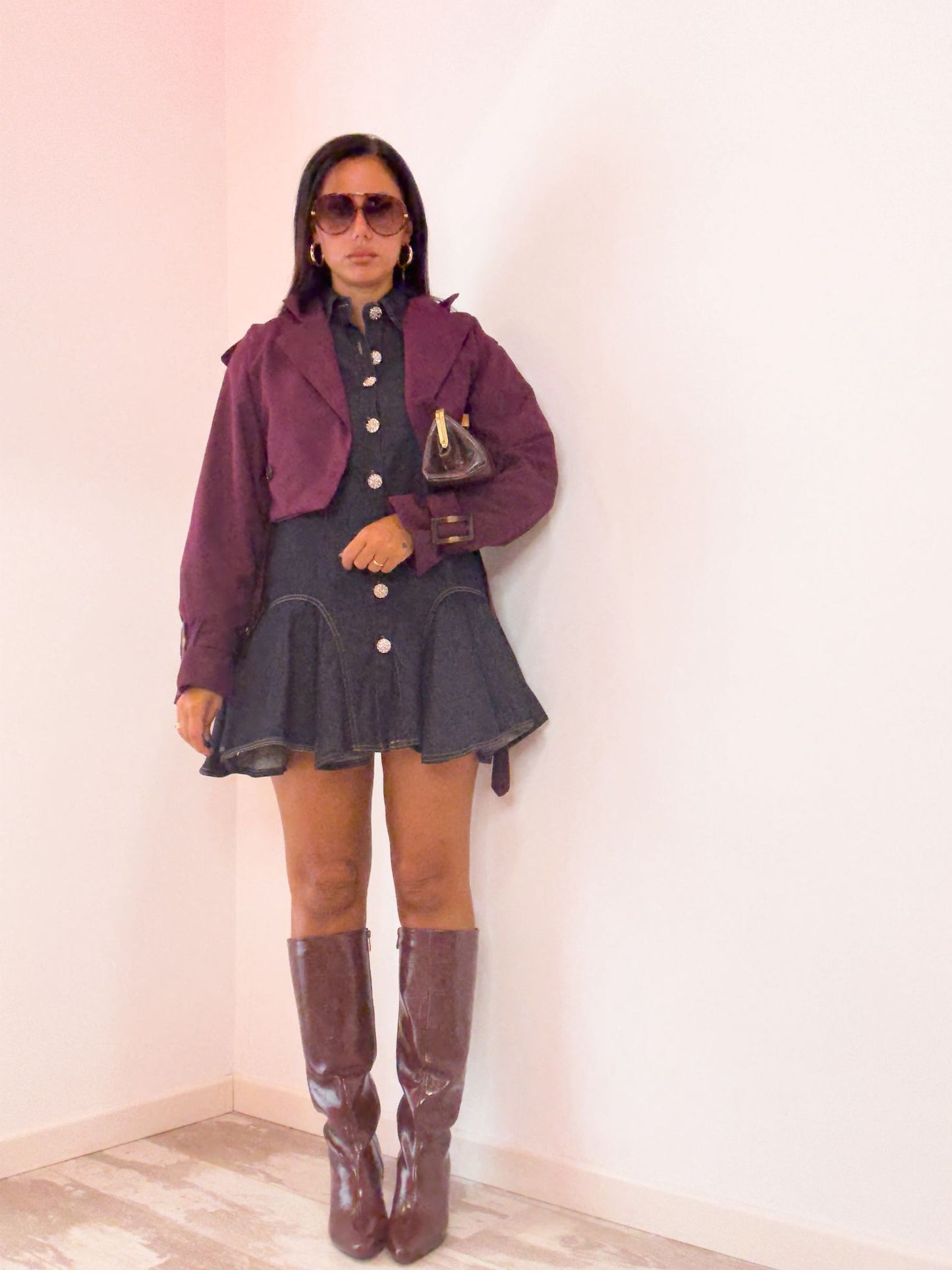 Trench  bordeaux