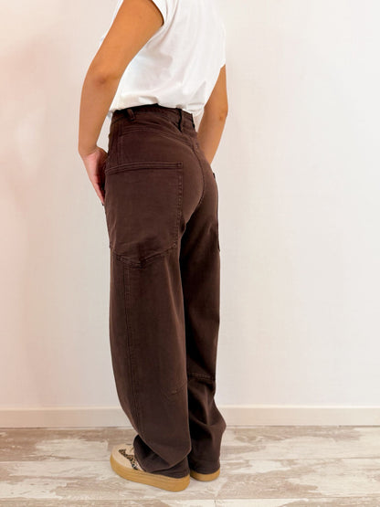 Jeans Ballon marrone