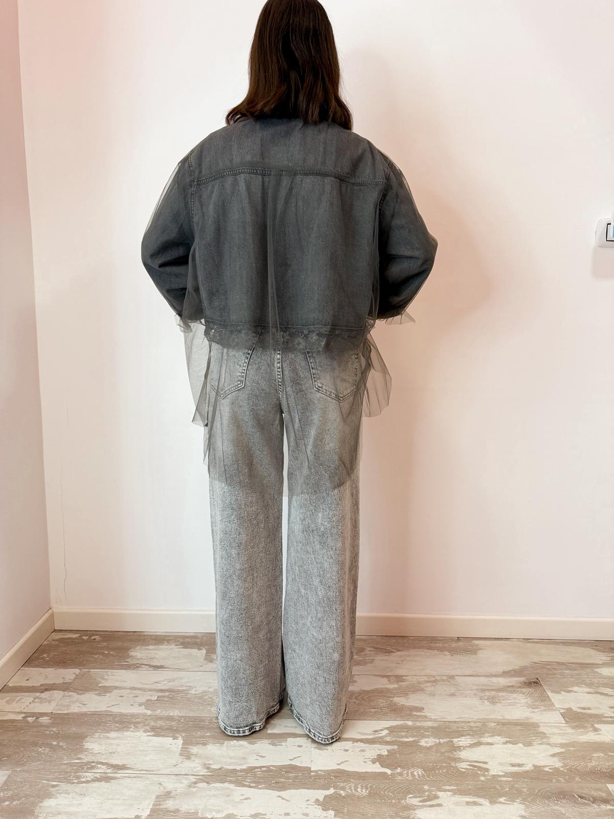 Jeans asimmetrico grigio