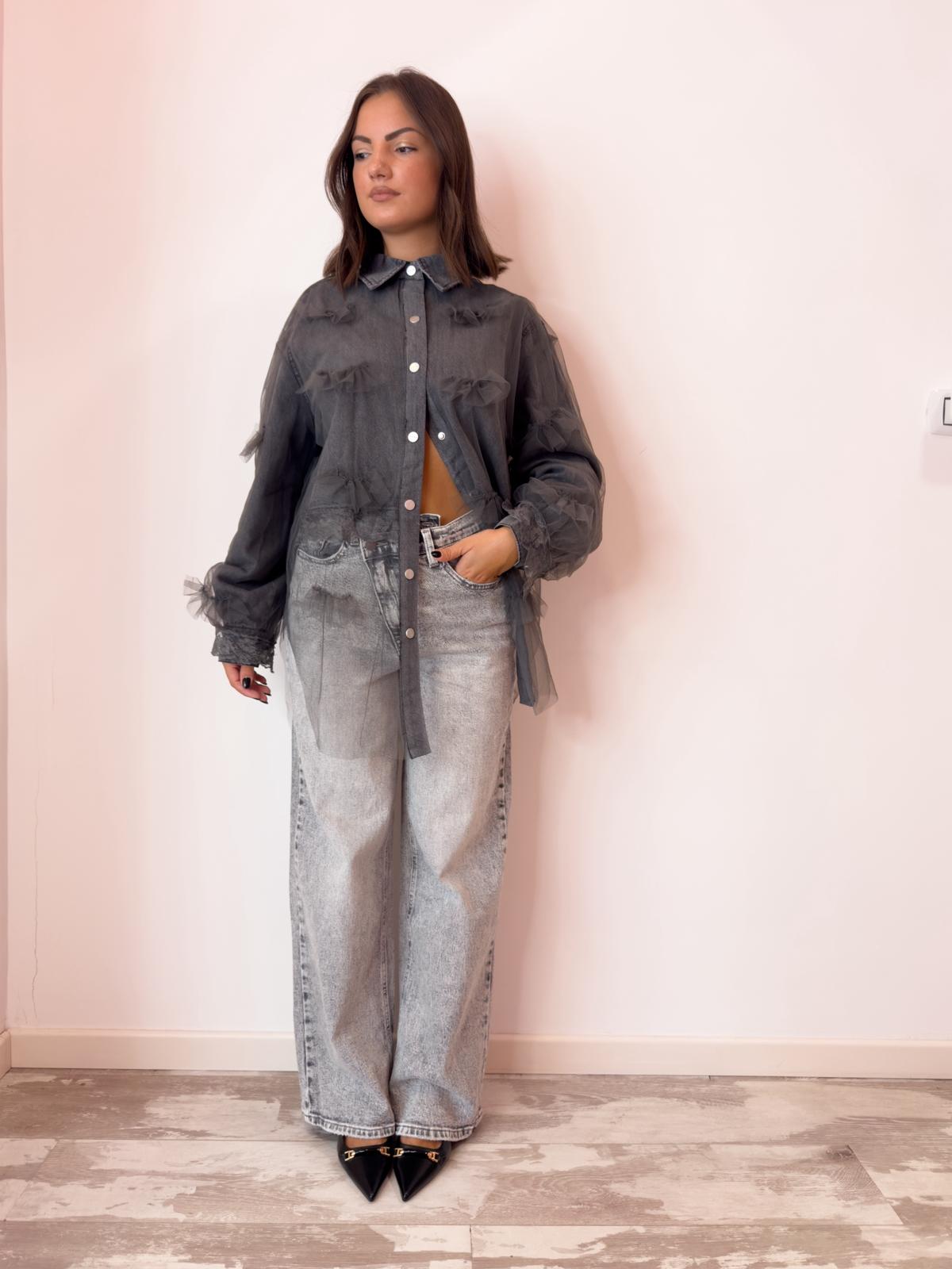Jeans asimmetrico grigio