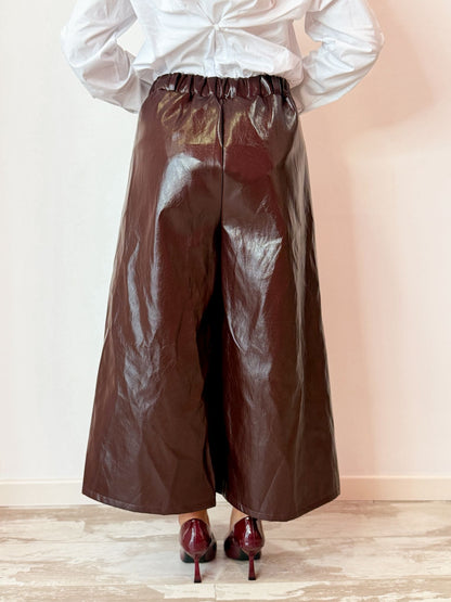 Bermuda vinile Bordeaux