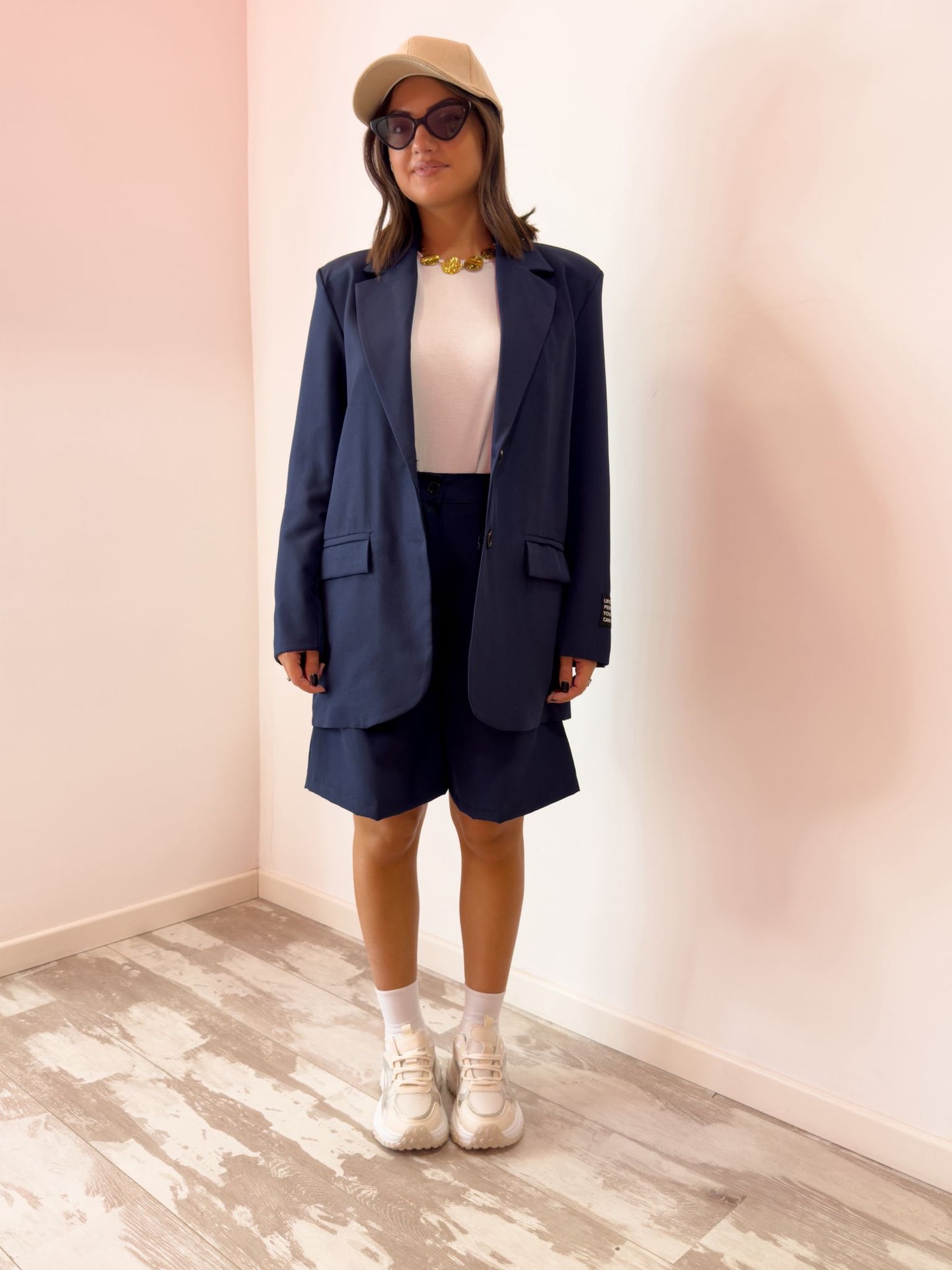 Tailleur bermuda Blu notte