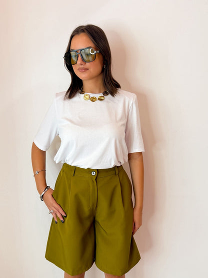 T-shirt spallina bianca