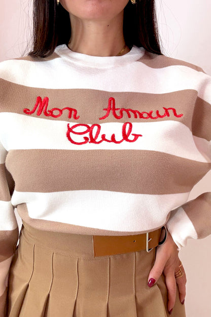 Pull amour beige