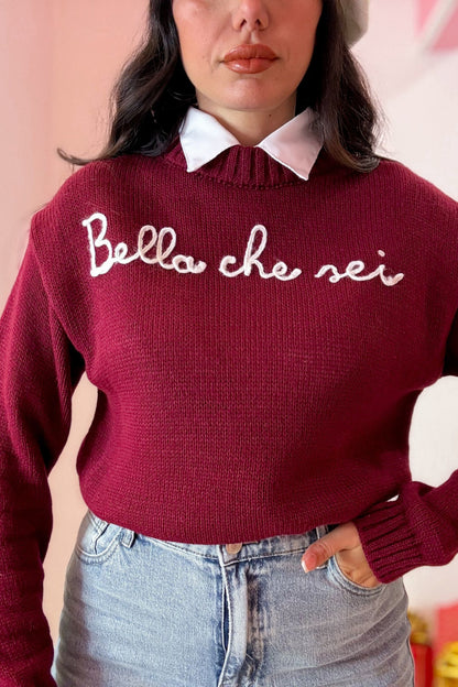 Pull bella bordeaux