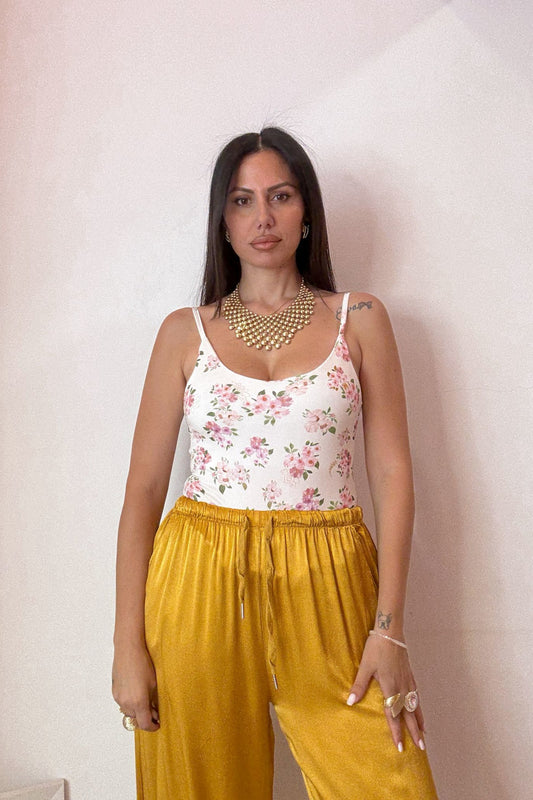 Body fiori rosa