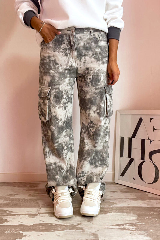 Pantalone cargo camouflage