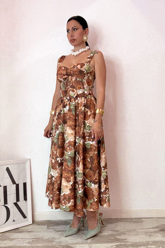 Dress miss brown lungo