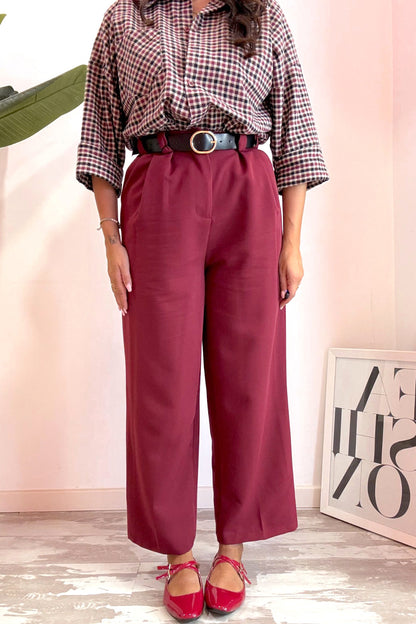 Pantalone lady bordeaux