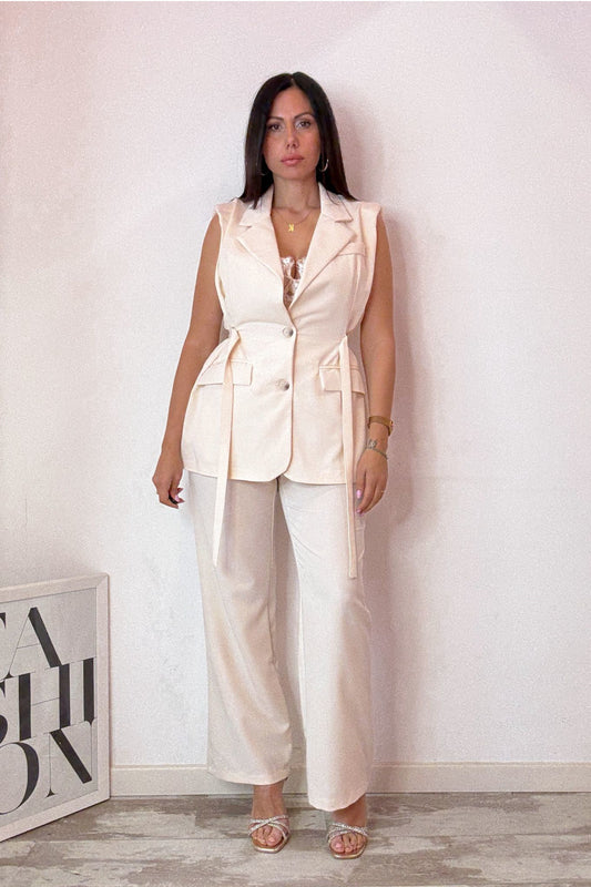 Tailleur gilet panna