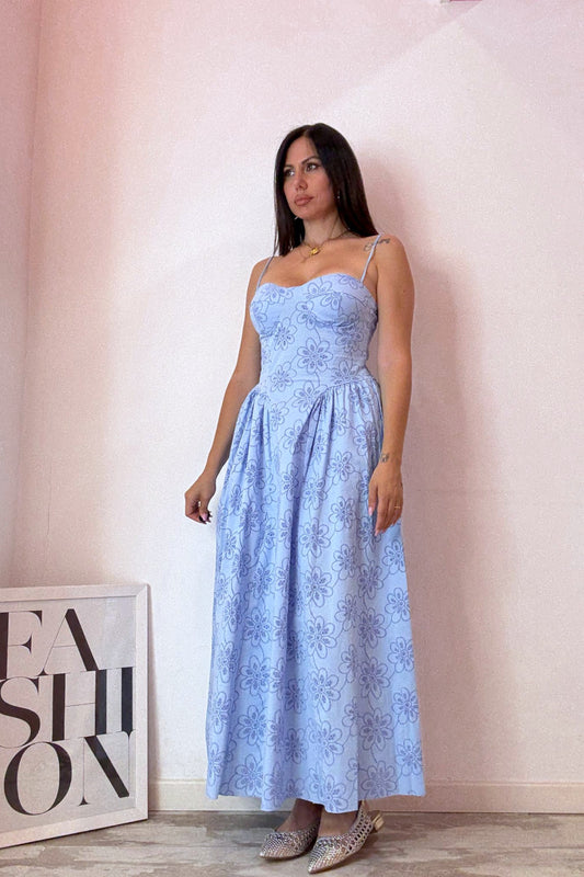 Abito positano azzurro