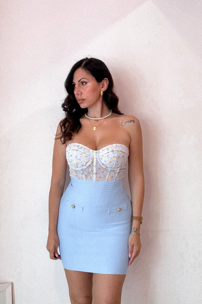 Gonna bandage azzurra
