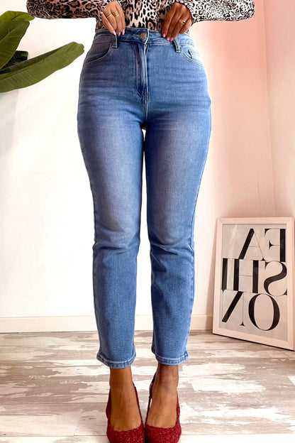 Jeans basic blu