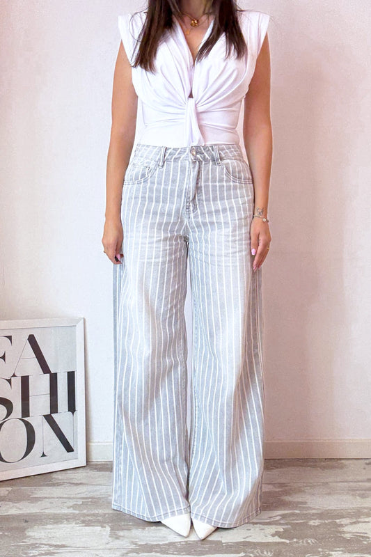 Jeans a righe